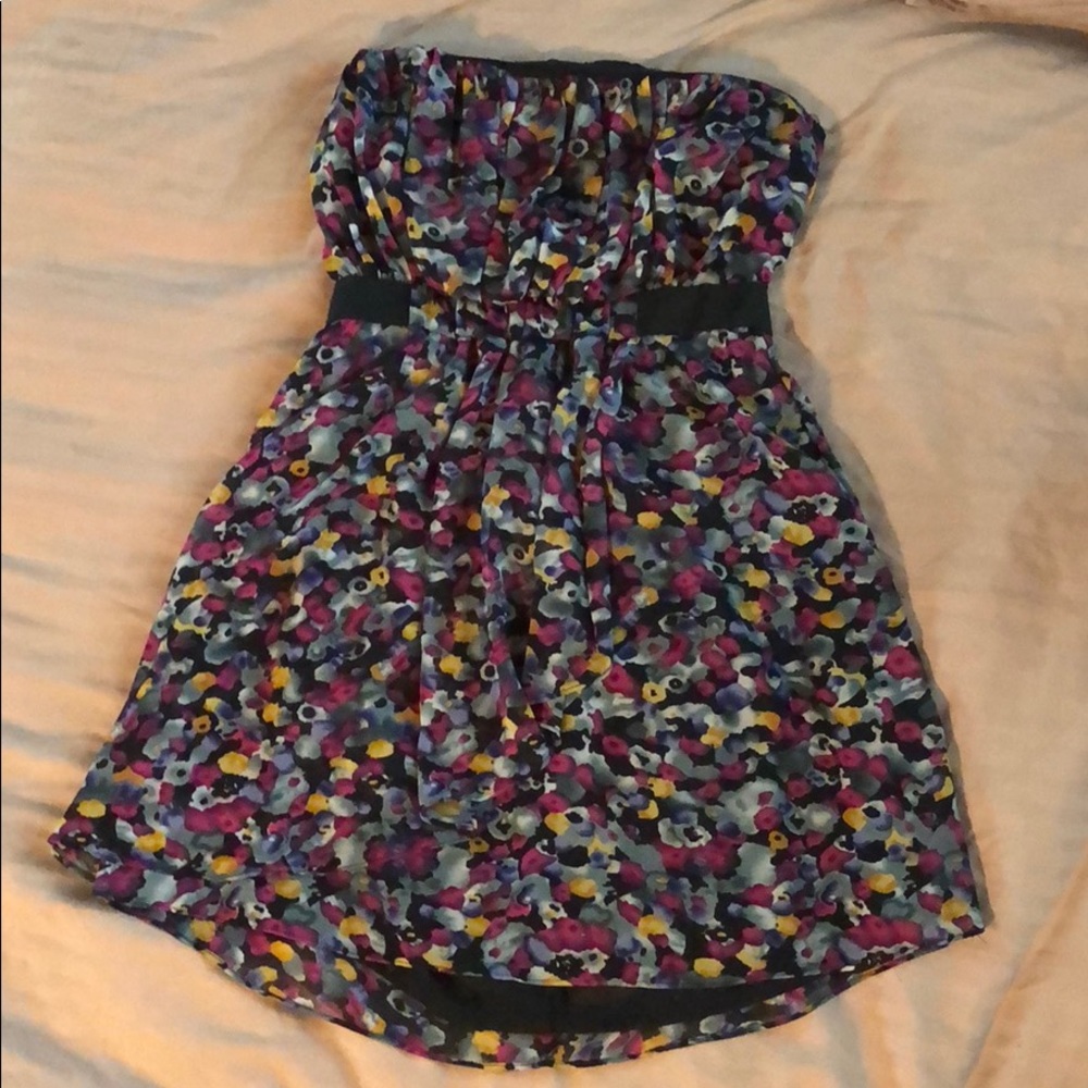 Strapless Floral Dummer Dress
